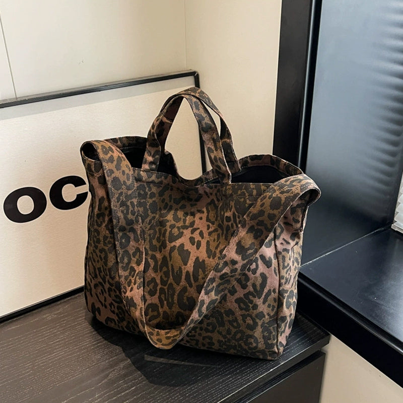 Women's Fashion Leopard Pattern Tote Bag