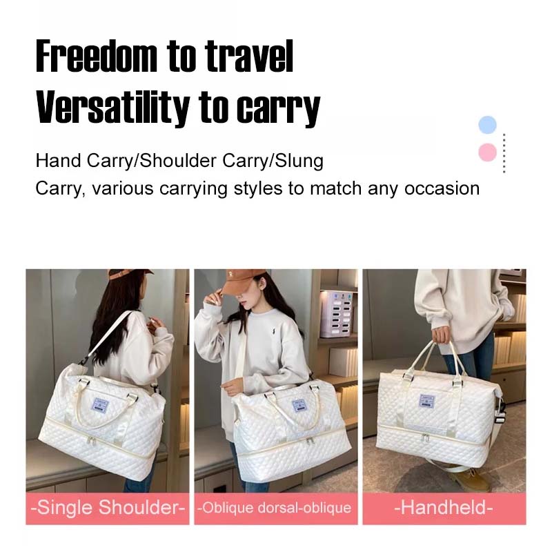 Diamond Grid Dry And Wet Separation Bag
