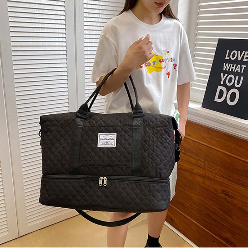Diamond Grid Dry And Wet Separation Bag