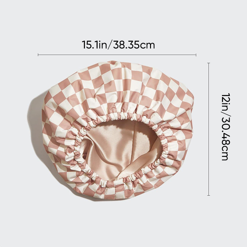 Satin Lined Luxury Shower Cap