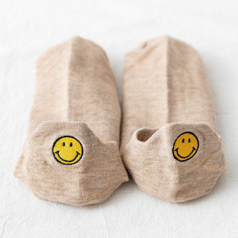 Cute Smiling Heel Socks