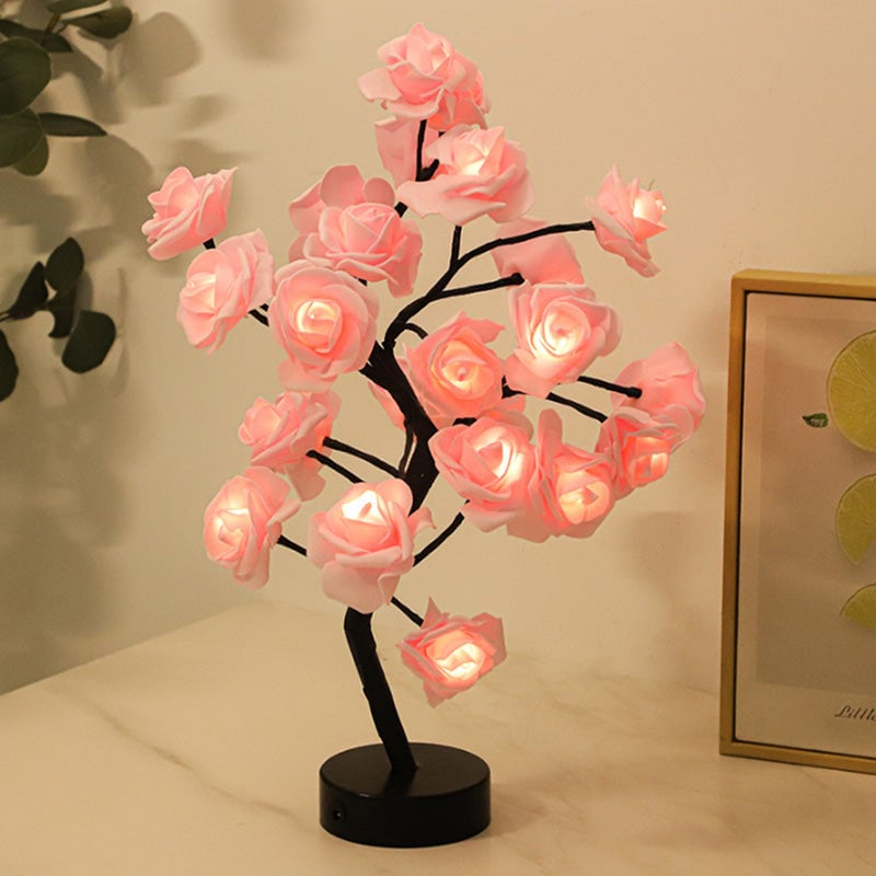 Tabletop Rose Flower Tree Light